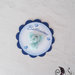 Card Art battesimo segnaposto animaletti etichetta tonda blu navy 