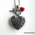 Collana con cuore con scritta love e cupido