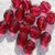 20 perle mezzo cristallo FUCSIA  - 6 mm