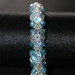 Braccialetto con cristalli tondi azzurri e color crystal