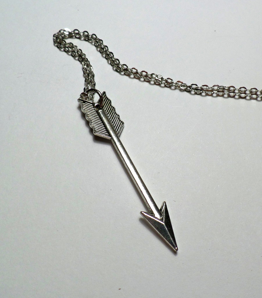 Collana Ciondolo Freccia Amore Oro - Gioiello Minimalista Regalo Perfetto Per Donne E Ragazze
