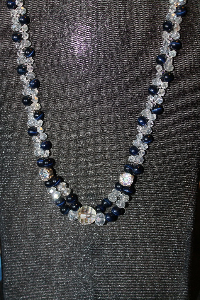 Philip Jones Collana In Cristallo Blu Con Cristalli Zircondia - Elegante, Donna, Gioiello Fini, Idea Regalo - 2
