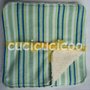 salviette cambio bebe lavabili  (strisce verdi)/ set of 5 cloth wipes