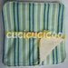 salviette cambio bebe lavabili  (strisce verdi)/ set of 5 cloth wipes