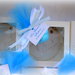 Bomboniera scatola con medaglione in gesso Angelo stilizzato 