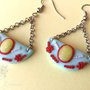 Orecchini etnici stile indiano in fimo - handmade jewelry-