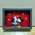 Quadretto-cornicetta con Minnie e Mickey Mouse fimo