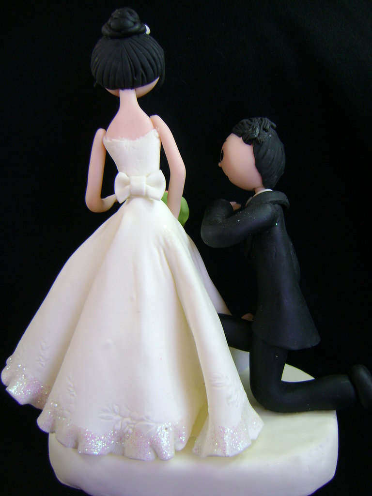 Statuina Sposi Per Torta Nuziale - Coppia In Resina 11cm, Decorazione Matrimonio - Foto 11