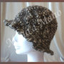 Cappello a cloche - Grigio e bronzo