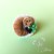 Anello miniatura - colazione in piattino di ceramica con cornetto girella e frutta - dollhouse miniature ring - handmade 