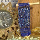 Bracciale crochet e perline “Cristal Blue”