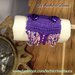 Bracciale crochet e perline “Treccia violacea”