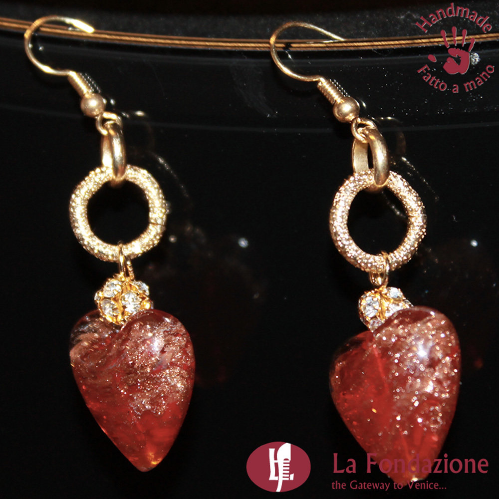 orecchini pendenti rosso acceso - Gioielli - Orecchini - di fantasy