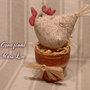 Gallina Country decorativa 