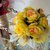 bouquet di rose gialle in carta crespa e pizzo 