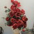 composizione gigante rose rosse fatte a mano