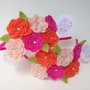 Cerchietto a Roselline by Litlle Rose Handmade