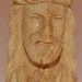 Mezzo busto Gesù in legno d'ulivo
