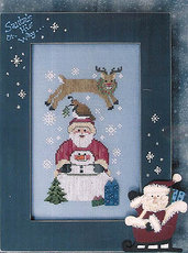 Christmas Short Stack - Schema Punto Croce Babbo Natale, Renna, Omino di Neve  - Waxing Moon Design
