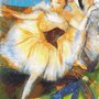 Degas - Seated Dancer - Ballerina - Schema Punto Croce Riproduzione Quadro di Degas