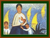 Salvador Dalì - Motherhood - Schema a Punto Croce Riproduzione Quadro Arte