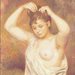 Renoir - Woman Arranging Hair - Schema Ricamo Punto Croce Riproduzione  d'Arte