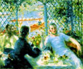 Renoir - ll Pranzo dei Canottieri - Schema Punto Croce Riproduzione d' Arte