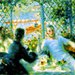 Renoir - ll Pranzo dei Canottieri - Schema Punto Croce Riproduzione d' Arte
