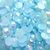 50pz - STRASS PLASTICA azzurro chiaro mm 6 