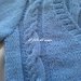 Giacchino / golfino / cardigan/ maglietta  azzurro con particolari trecce