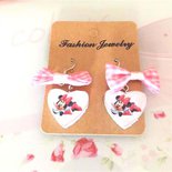 Orecchini A Forma Di Panda In Acrilico – Design A Cuore, Pendenti, Ipoallergenici, Regalo Per San Valentino (2.54g, 24x21mm) - 4