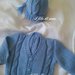 Giacchino / golfino / cardigan/ maglietta  azzurro con particolari trecce