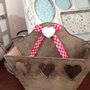 portalettere in legno stile shabby country