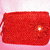borsa elegante fatta a mano in velluto rosso media