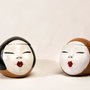 Cofanetto geisha in terracotta ceramica portagioie