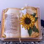 Originale libro con decorazione in porcellana fredda e dedica personalizzata