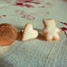 Orecchini a lobo miniature biscotti natalizi - Orecchini con biscotto orso - Orecchini in fimo - Idea regalo per Natale bambina