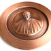 Piatto decorativo artigianale in rame - Papa Francesco - Bergoglio -
