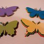 10 farfalle di carta fustellate