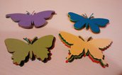 10 farfalle di carta fustellate