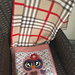 cuscino quillow gufo in seta rosa antico - un cuscino con dentro un plaid