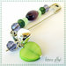"Campanilla Verde & Viola" - accessorio spilla