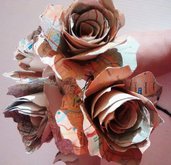 ORDINE PERSONALIZZATO Bouquet di rose, rose di carta, paper bouquet