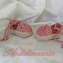 Scarpine  "espadrillas " all'uncinetto per bimba