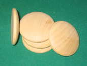 Medaglione in legno smussato da 5 cm di diametro