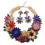 Parure collier ed orecchini " fantasia di fiori "