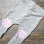 Pantaloni per neonato in ciniglia con toppe 