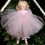 Ballerina in tulle rosa 15 cm