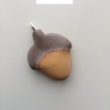 Ciondolo Piccolo Ghianda In Argento Sterling .925 X1 Ciondoli Ghiande E Alberi D - Foto 4