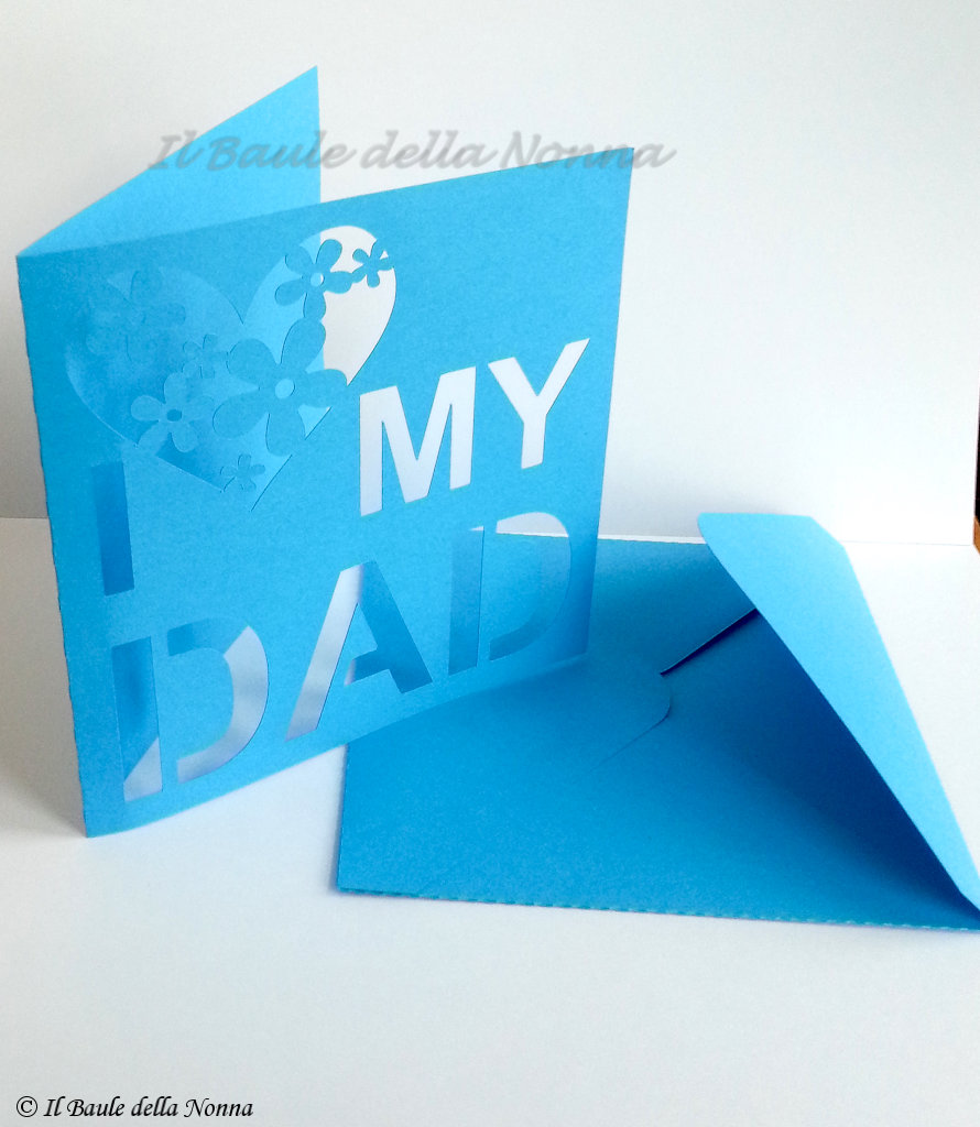 T4s Biglietto Pop-up 3D Per La Festa Del Papà Con Fiore E Gatto - Cartolina Artigianale Da Collezione, Sorpresa Unica